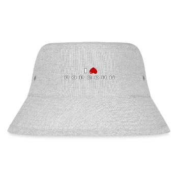 Ich hasse Popcorn - Stanley/Stella recycelter Bucket Hat - Grau meliert - Vorne