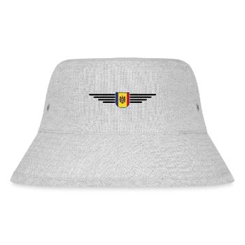 Moldau T-Shirt – Stolz auf Moldawien - Stanley/Stella recycelter Bucket Hat - Grau meliert - Vorne