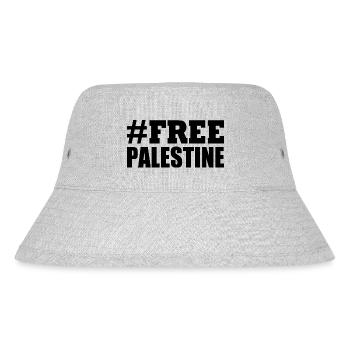Free palestine - Stanley/Stella recycelter Bucket Hat - Grau meliert - Vorne