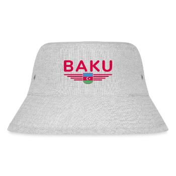 T-Shirt Bakou – Pour les fans de la capitale - Bob recyclé Stanley/Stella - gris chiné - Devant