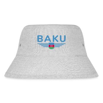 T-Shirt Bakou – Pour les fans de la capitale - Bob recyclé Stanley/Stella - gris chiné - Devant