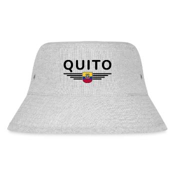 Quito Ecuador Fans T-Shirt Design - Stanley/Stella recycelter Bucket Hat - Grau meliert - Vorne