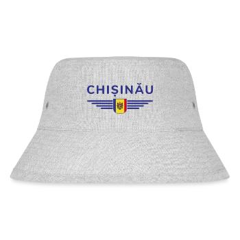 T-shirt Chișinău – L’amour de la capitale - Bob recyclé Stanley/Stella - gris chiné - Devant