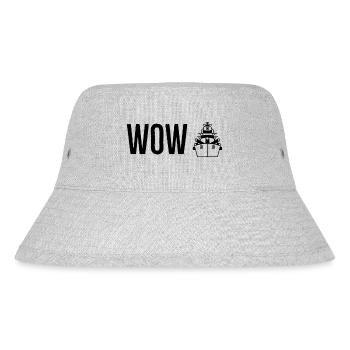 WoW Black - Stanley/Stella Recycled Bucket Hat - heather grey - Front