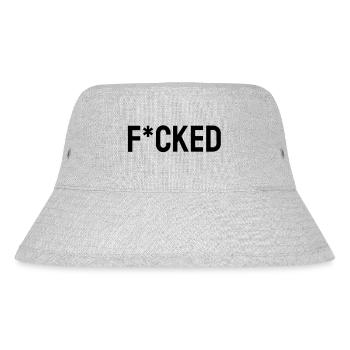 FUCKED - Stanley/Stella Recycled Bucket Hat - heather grey - Front