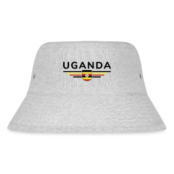 Uganda T-Shirt for Explorers - Stanley/Stella Recycled Bucket Hat - heather grey - Front
