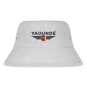 Yaoundé Design – Fier de la capitale du Cameroun - Bob recyclé Stanley/Stella - gris chiné - Devant