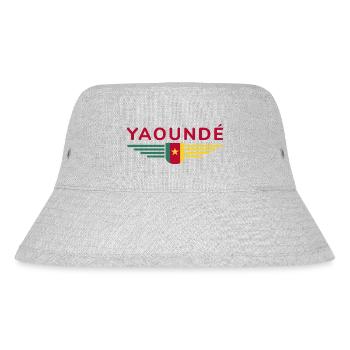 Yaoundé Design – Fier de la capitale du Cameroun - Bob recyclé Stanley/Stella - gris chiné - Devant