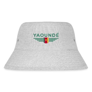 Yaoundé Design – Fier de la capitale du Cameroun - Bob recyclé Stanley/Stella - gris chiné - Devant