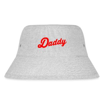 Daddy - Stanley/Stella recycelter Bucket Hat - Grau meliert - Vorne