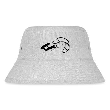Kitesurfer beim Kiteboarding mit Kiteboard - Stanley/Stella recycelter Bucket Hat - Grau meliert - Vorne