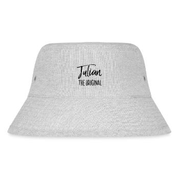 Julian - Stanley/Stella recycelter Bucket Hat - Grau meliert - Vorne