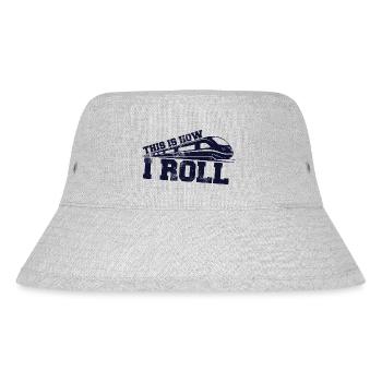 Lokführer, Zugführer, Eisenbahn, U-Bahn, ICE, Zug - Stanley/Stella recycelter Bucket Hat - Grau meliert - Vorne