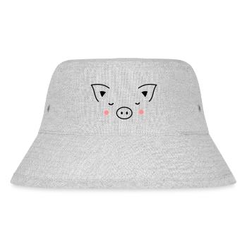 Piglet Piglet sow - Stanley/Stella Recycled Bucket Hat - heather grey - Front