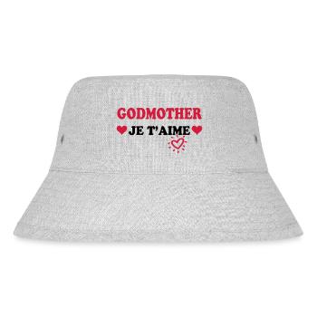 Godmother je t'aime - Stanley/Stella Recycled Bucket Hat - heather grey - Front