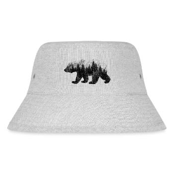 Bear (Wood, used) - Stanley/Stella Recycled Bucket Hat - heather grey - Front