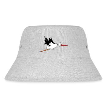 Animal Stork Alsace - Stanley/Stella Recycled Bucket Hat - heather grey - Front