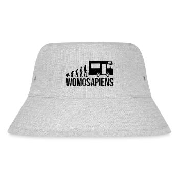 Womosapiens Wohnmobil Evolution - Stanley/Stella recycelter Bucket Hat - Grau meliert - Vorne