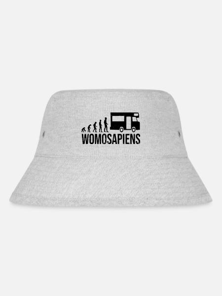 Womosapiens Wohnmobil Evolution - Stanley/Stella recycelter Bucket Hat - Grau meliert