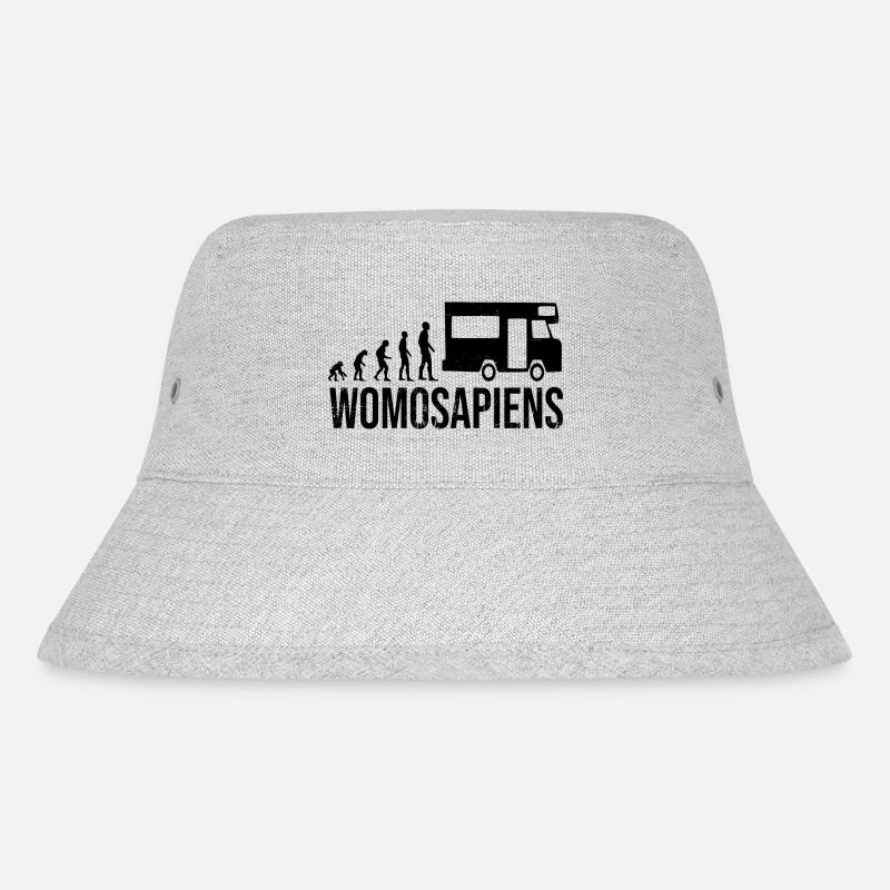 Womosapiens Wohnmobil Evolution - Stanley/Stella recycelter Bucket Hat - Grau meliert