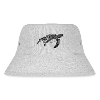Elegant vintage turtle - Stanley/Stella Recycled Bucket Hat - heather grey - Front