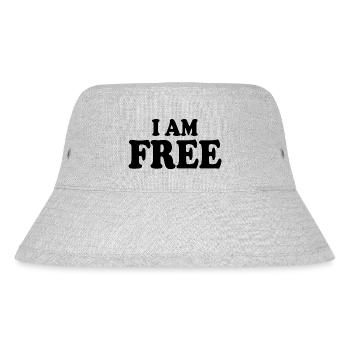 I am free - Stanley/Stella Recycled Bucket Hat - heather grey - Front