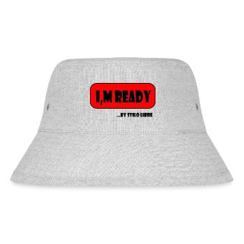 Im ready design - Stanley/Stella Recycled Bucket Hat - heather grey - Front