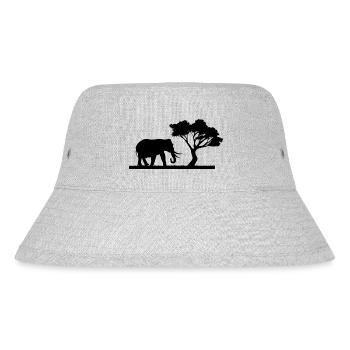 Safari Zoo Animals Wildlife - Stanley/Stella Recycled Bucket Hat - heather grey - Front
