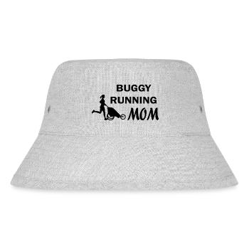 Marathon Triathlon Running joggen Biking Radfahren - Stanley/Stella recycelter Bucket Hat - Grau meliert - Vorne