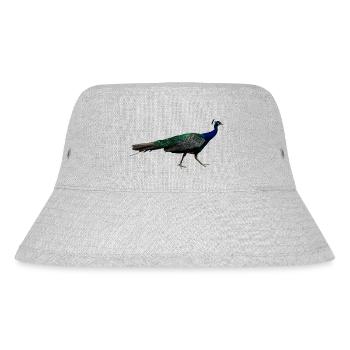 Peacocks are wonderful birds - Stanley/Stella Recycled Bucket Hat - heather grey - Front