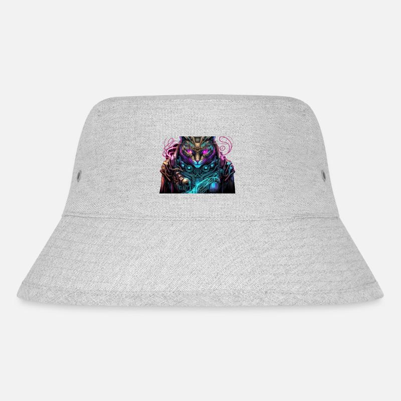 cybercat - Stanley/Stella recycelter Bucket Hat - Grau meliert