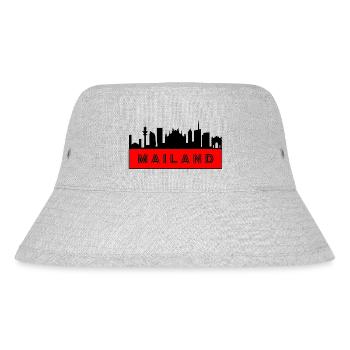Stadt Mailand - Italien - Stanley/Stella recycelter Bucket Hat - Grau meliert - Vorne