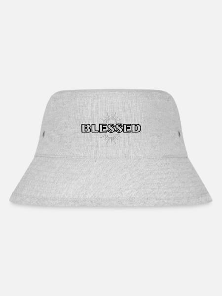 gesegnet - Stanley/Stella recycelter Bucket Hat - Grau meliert