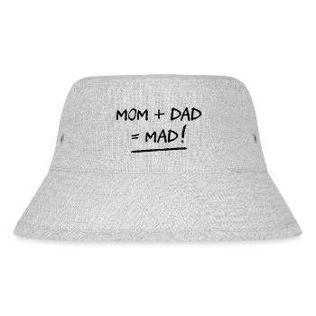 MOM + DAD = MAD ! (famille, papa, maman) (flex) - Bob recyclé Stanley/Stella - gris chiné - Devant