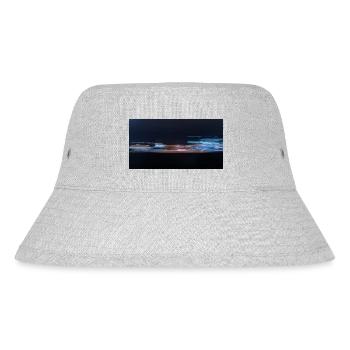 Nachts auf der Autobahn in Berlin - Stanley/Stella recycelter Bucket Hat - Grau meliert - Vorne
