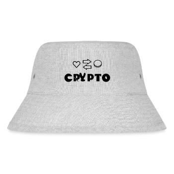 Crypto Bitcoin Trading - Stanley/Stella recycelter Bucket Hat - Grau meliert - Vorne