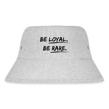 Soyez loyal, soyez rare Desgin disant - Bob recyclé Stanley/Stella - gris chiné - Devant