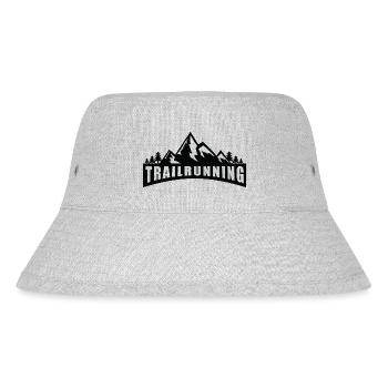 Trail Run Ultra Trail Running Berg Trekking Laufen - Stanley/Stella recycelter Bucket Hat - Grau meliert - Vorne