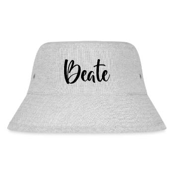 Vorname - Beate - Stanley/Stella recycelter Bucket Hat - Grau meliert - Vorne