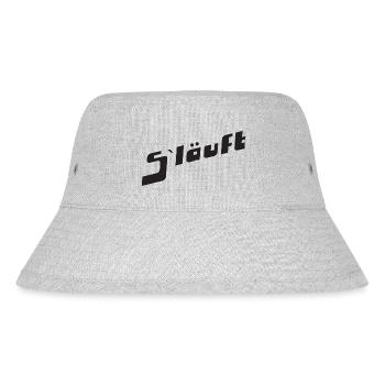 Läuft - Stanley/Stella recycelter Bucket Hat - Grau meliert - Vorne