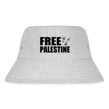 Free palestine - Stanley/Stella Recycled Bucket Hat - heather grey - Front