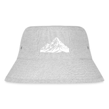 Symbol Mountains Silhouette - Stanley/Stella Recycled Bucket Hat - heather grey - Front