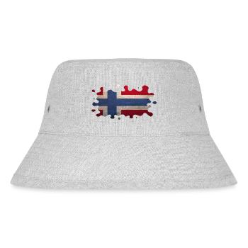 Norvège Norvège Drapeau Scandinavie Norden Tor Viking - Bob recyclé Stanley/Stella - gris chiné - Devant