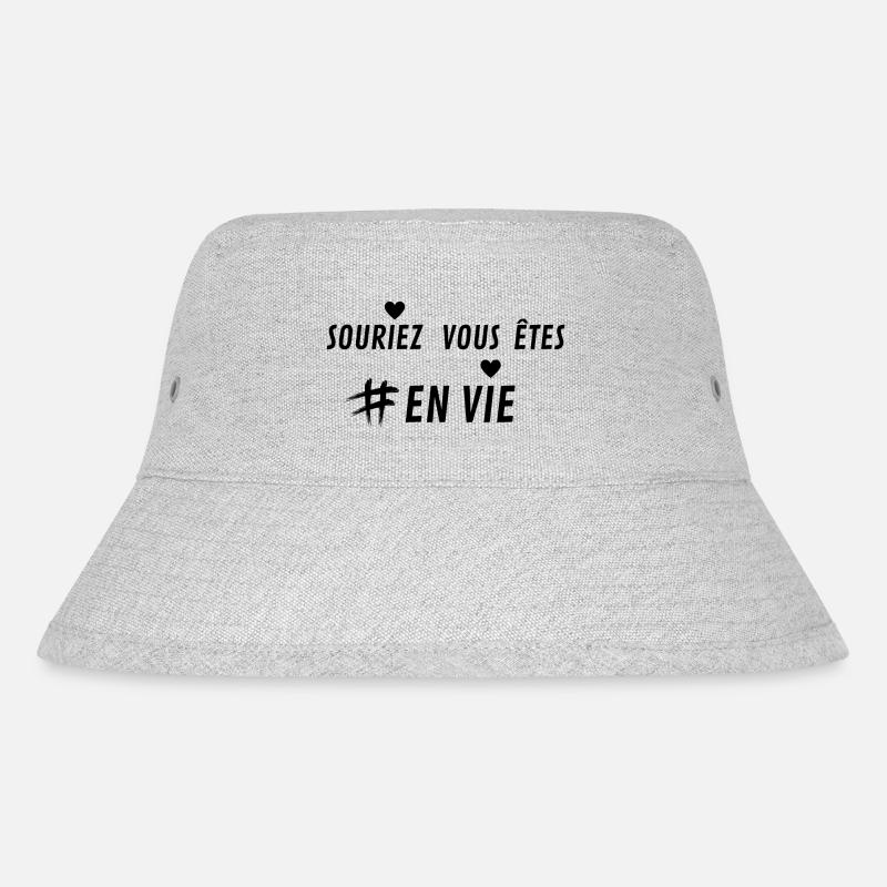 SOURIEZ VOUS ETES EN VIE - Bob recyclé Stanley/Stella - gris chiné