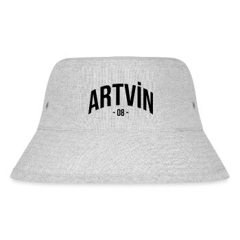 Artvin 08 Turkey Turkiye Gift Holiday Türk TR - Stanley/Stella Recycled Bucket Hat - heather grey - Front