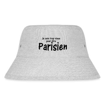 Je suis trop vieux pour être Parisien - Bob recyclé Stanley/Stella - gris chiné - Devant