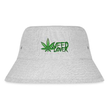 Weed Lover - Stanley/Stella Recycled Bucket Hat - heather grey - Front
