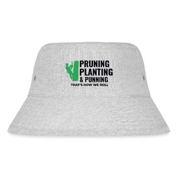 Baumpfleger Baumchirurg Kletterer Klettertrimmer - Stanley/Stella recycelter Bucket Hat - Grau meliert - Vorne