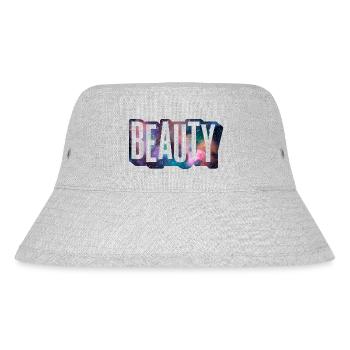 Beauty Beauty Outer Space Font Cool - Stanley/Stella Recycled Bucket Hat - heather grey - Front
