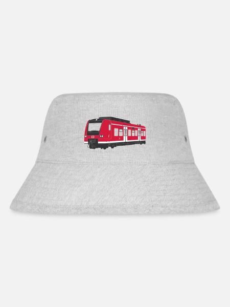 S-Bahn München - Stanley/Stella recycelter Bucket Hat - Grau meliert